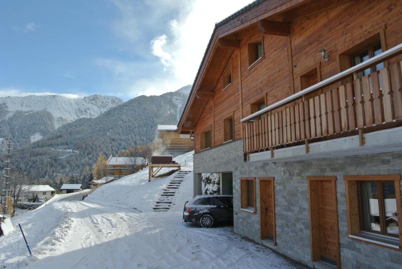 La Tzoum'Hostel La Tzoumaz Bagian luar foto