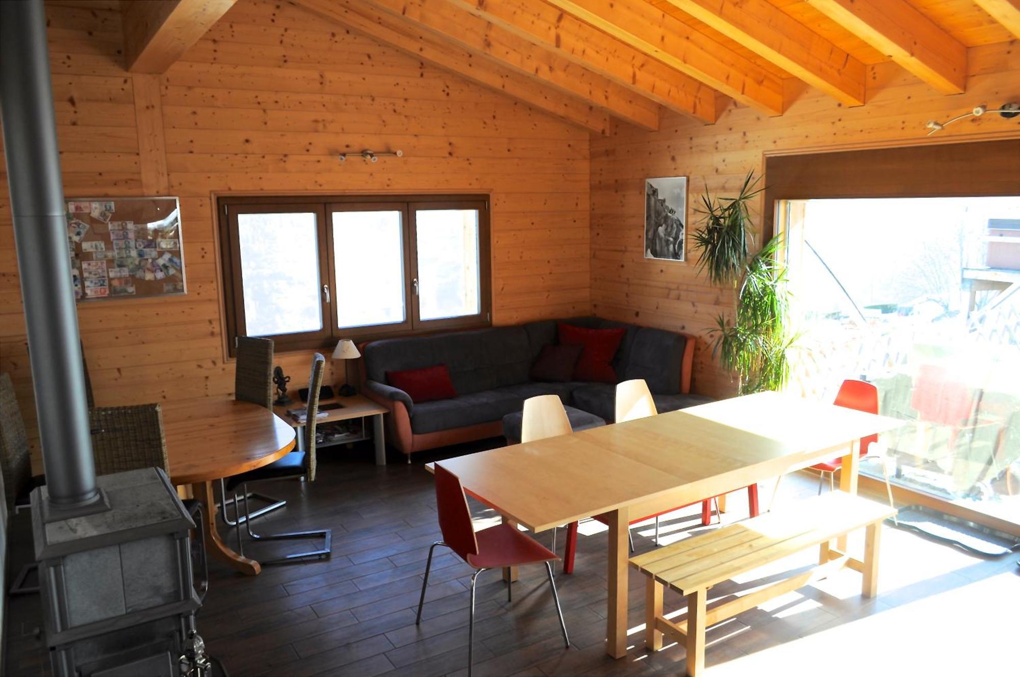 La Tzoum'Hostel La Tzoumaz Bagian luar foto